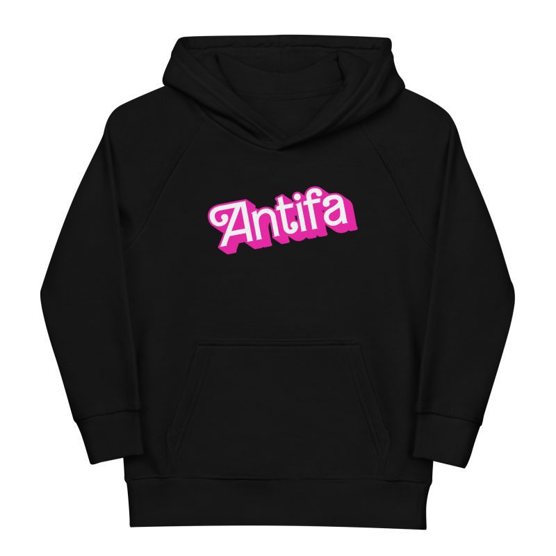 Antifa Barbie Kids Organic Hoodie