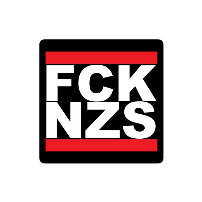 FCK NZS Square Kiss-Cut Stickers