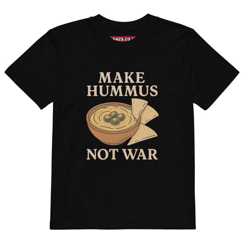 Make Hummus Not War Organic Kids T-shirt
