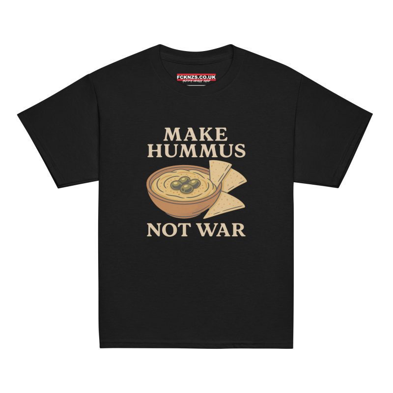 Make Hummus Not War Kids T-shirt