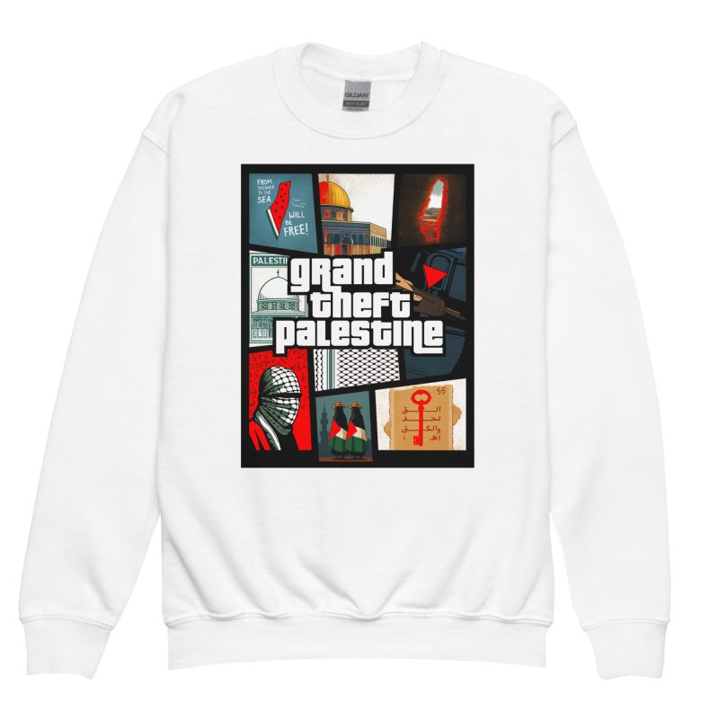 Grand Theft Palestine Kids Sweatshirt