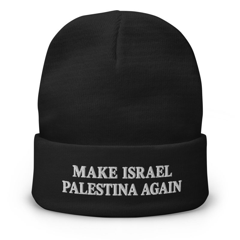 Make Israel Palestina Again Embroidered Beanie