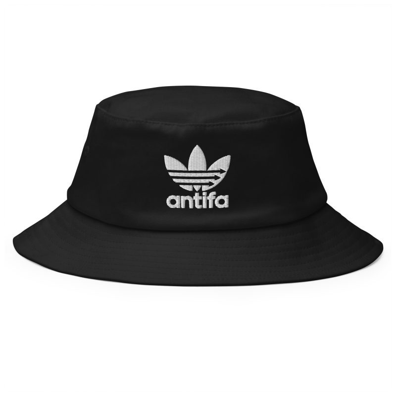 Antifa Three Stripes Old School Bucket Hat