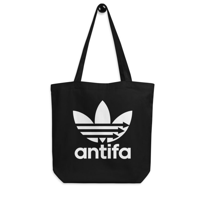 Antifa Three Stripes Organic Tote Bag