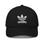Antifa Three Stripes Organic Dad Hat