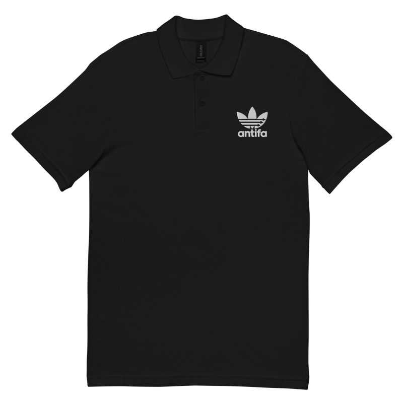 Antifa Three Stripes Unisex Pique Polo Shirt