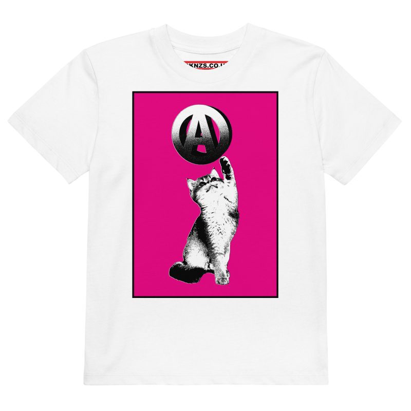 Anarchy Cat Organic Kids T-shirt