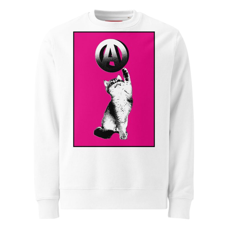 Anarchy Cat Unisex Organic Sweatshirt