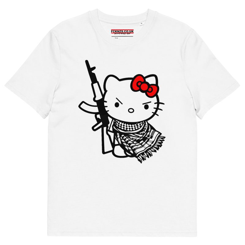 Resistance Kitty Keffiyeh Unisex Organic T-Shirt